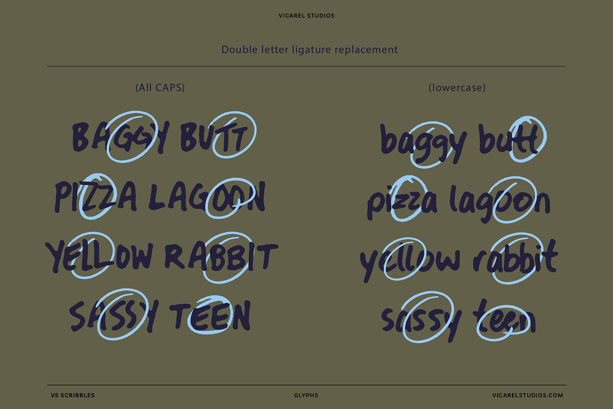 VS Scribbles | A Handwriting Font, a Handwritten Font by Vicarel Studios (Photo 5 of 14)