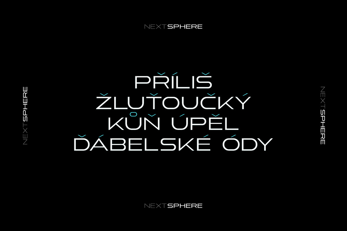 Next Sphere Modern Tech Logo Font, a Sans Serif Font by Andika Fez (Photo 5 of 8)