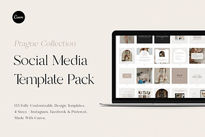 135 Social Media CANVA Template Pack