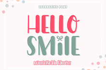 Hello Smile | Cute Display Font