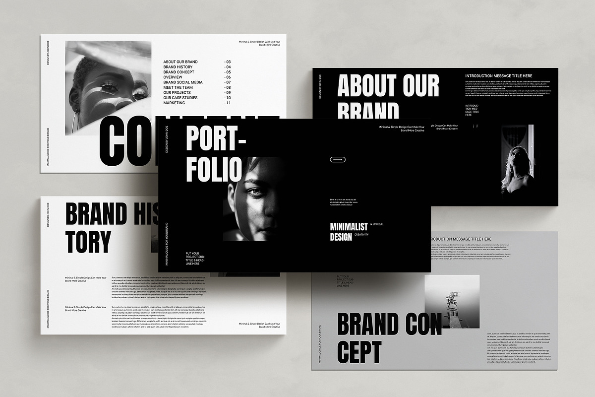 Creative Portfolio Presentation, a Presentation Template by DesignCrest (Photo 3 of 11)