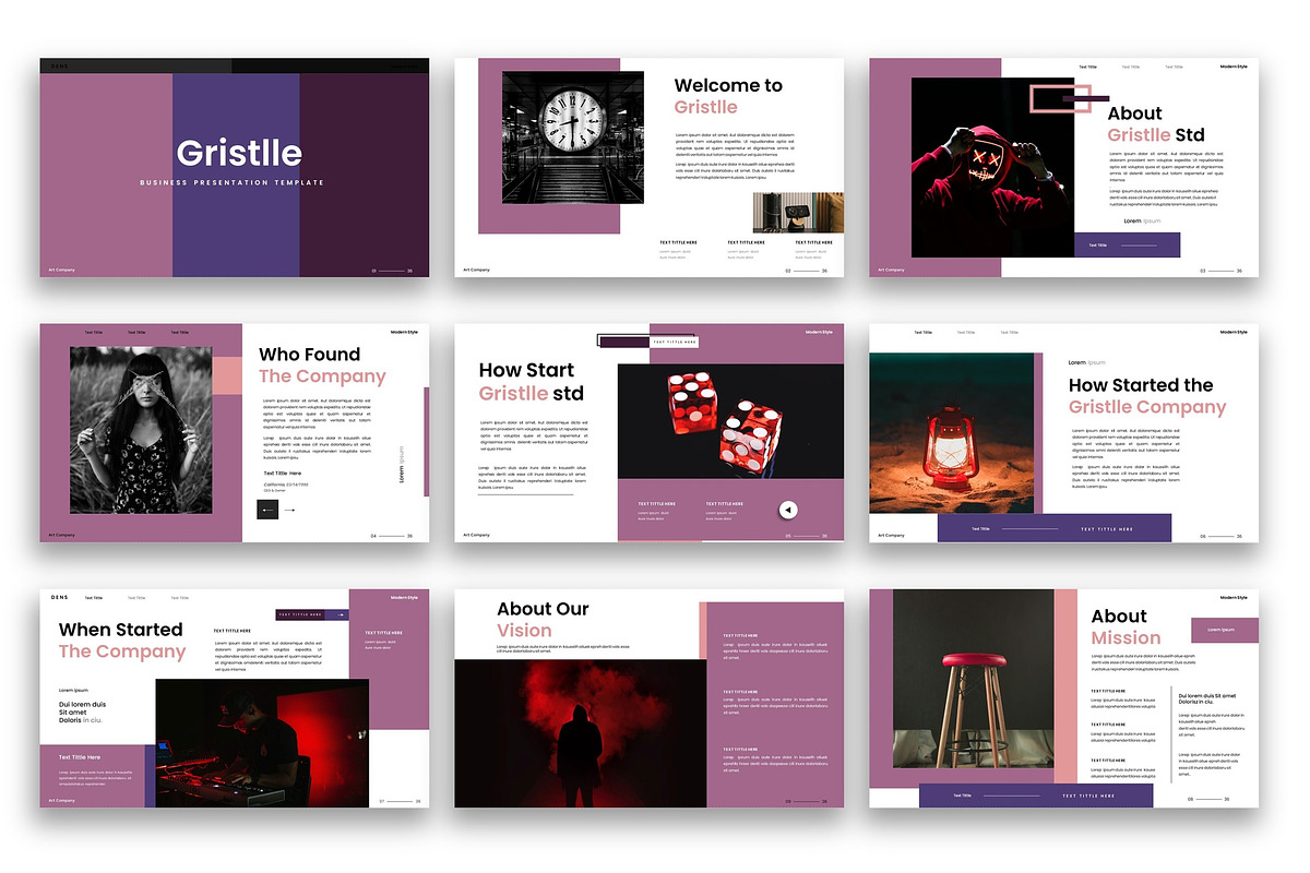 Gristle – Business Google Slide, a Presentation Template by kreatifreya (Photo 2 of 5)