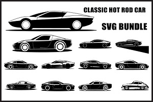 Classic Hot Rod Car SVG Bundle, an Object Graphic by jahid234