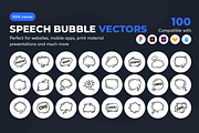 Speech Bubble Vectors, a Background Graphic by Brickclay (Thumbnail 1 of 8)