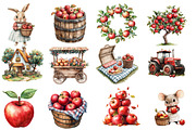 Apple Farm Watercolor, an Illustration by Designworld (Thumbnail 3 of 5)