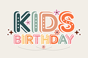 Kids Birthday - Birthday Font Types, a Font by KiddoGlyphs Studio (Thumbnail 1 of 5)