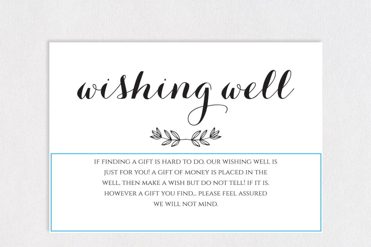 Wishing Well Card Template SHR447, an Invitation Template by Shafura_Wedding (Photo 4 of 5)
