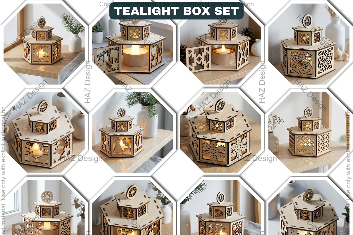 Christmas Candle Holder with Lid, a Graphic by AtacanDigital (Photo 3 of 16)