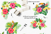 Watercolor Tropical Clip Art, an Illustration by Elly Studio (Thumbnail 2 of 9)