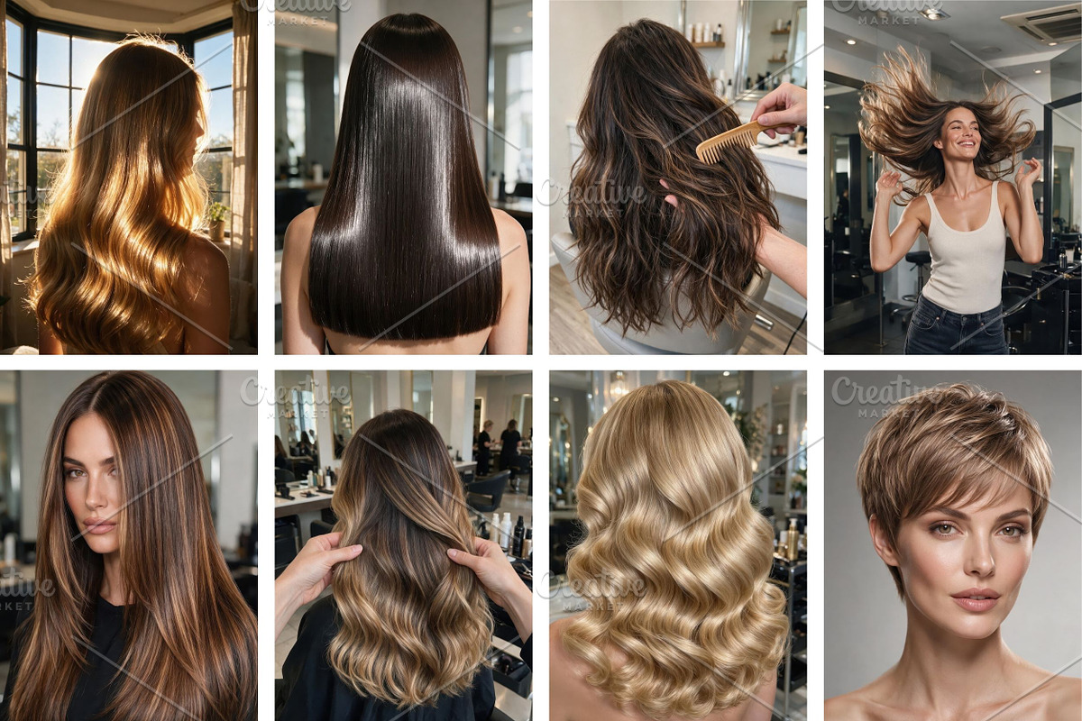 Hair Salon Stock Photos Bundle, a Business Photo by Selenique Studio (Photo 10 of 15)