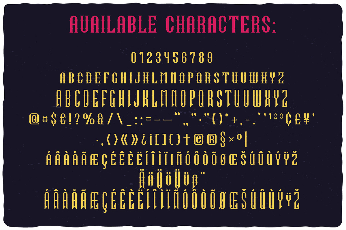 Tattoo Master label font preview 2