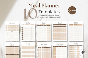 CANVA Meal-Pantry Planner Templates