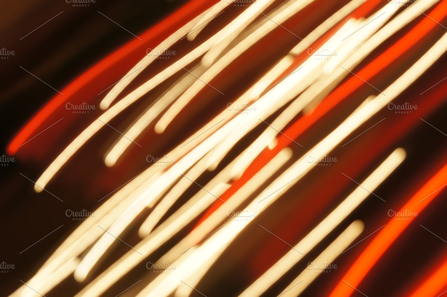 Abstract red light 6 featuring gold, yellow, and orange