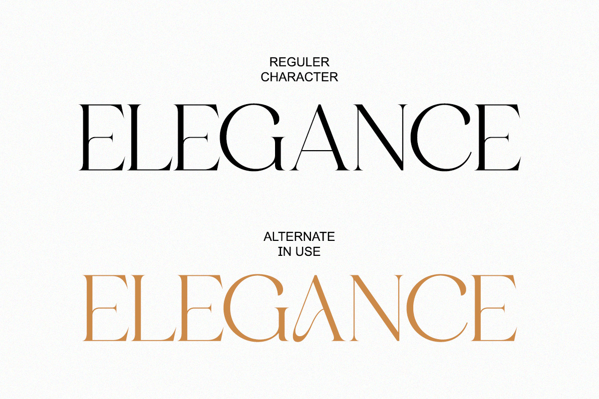 Aniekyal - Luxury Serif Font, a Serif Font by Qweera Studio (Photo 9 of 12)