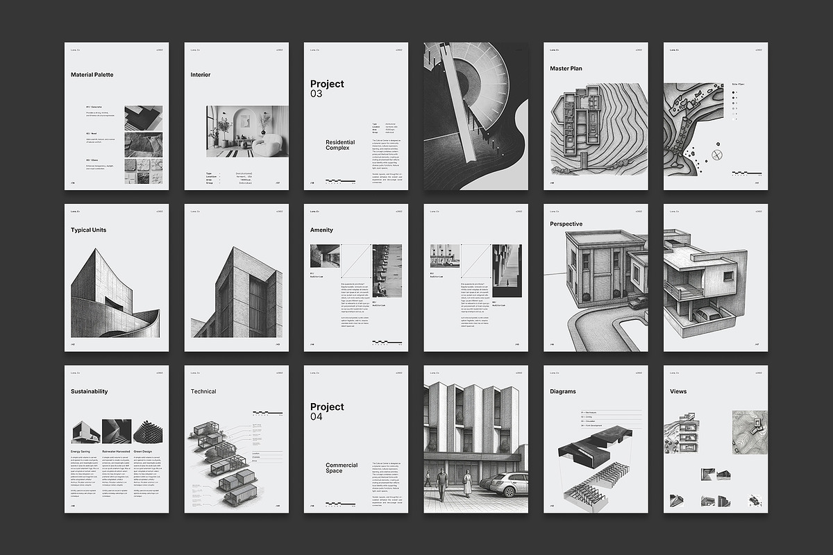 Architecture Portfolio Template, a Brochure Template by Studio Monova (Photo 31 of 33)