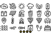 Eco Friendly Line Icon Set, an Illustration by designvectx (Thumbnail 3 of 3)