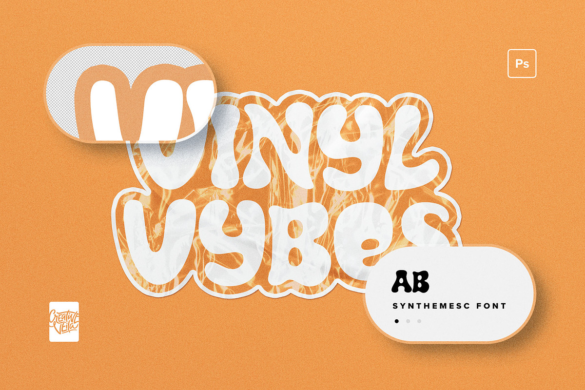 Realistic Vinyl Sticker Text Effects, a Mockup by Creative Veila (Photo 7 of 12)
