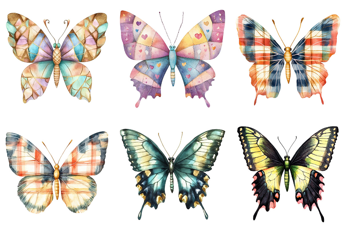 Back to School Butterfly Clipart, a Seasonal Illustration by CitraGraphics (Photo 4 of 6)