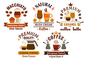 Cafe And Coffee Shop Badges