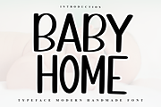 Baby Home, a Handwritten Font by FreshTypeINK (Thumbnail 1 of 7)