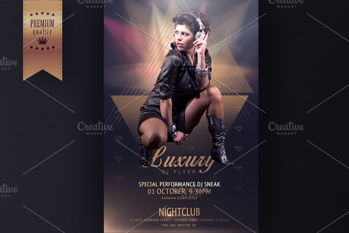 DJ Flyer Template, a Flyer Template by graystudio (Photo 1 of 3)