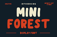 Mini Forest unique font