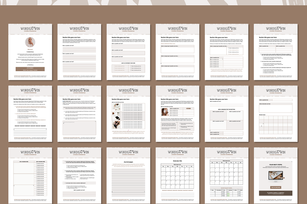 Google Doc Workbook Template, a Presentation Template by Our Polished Pages (Photo 2 of 7)