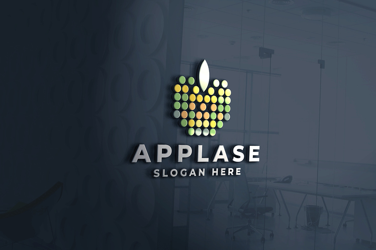 Colorful Pixel Dot Apple Logo, a Branding & Logo Template by Design_Planet (Photo 1 of 3)
