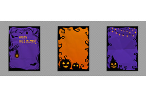 Halloween frame collection for, an Illustration by art PVP - market