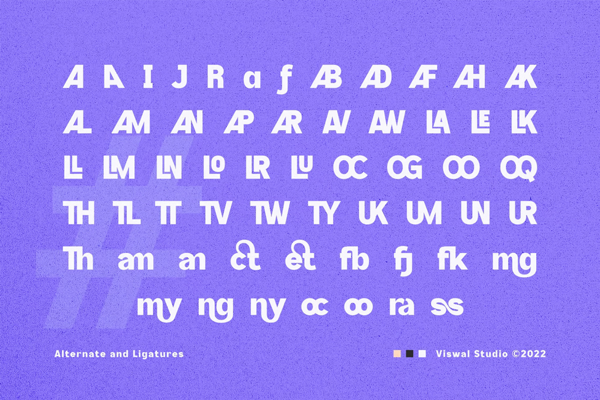 Lekase - Modern Font, a Sans Serif Font by Viswal Studio (Photo 2 of 6)