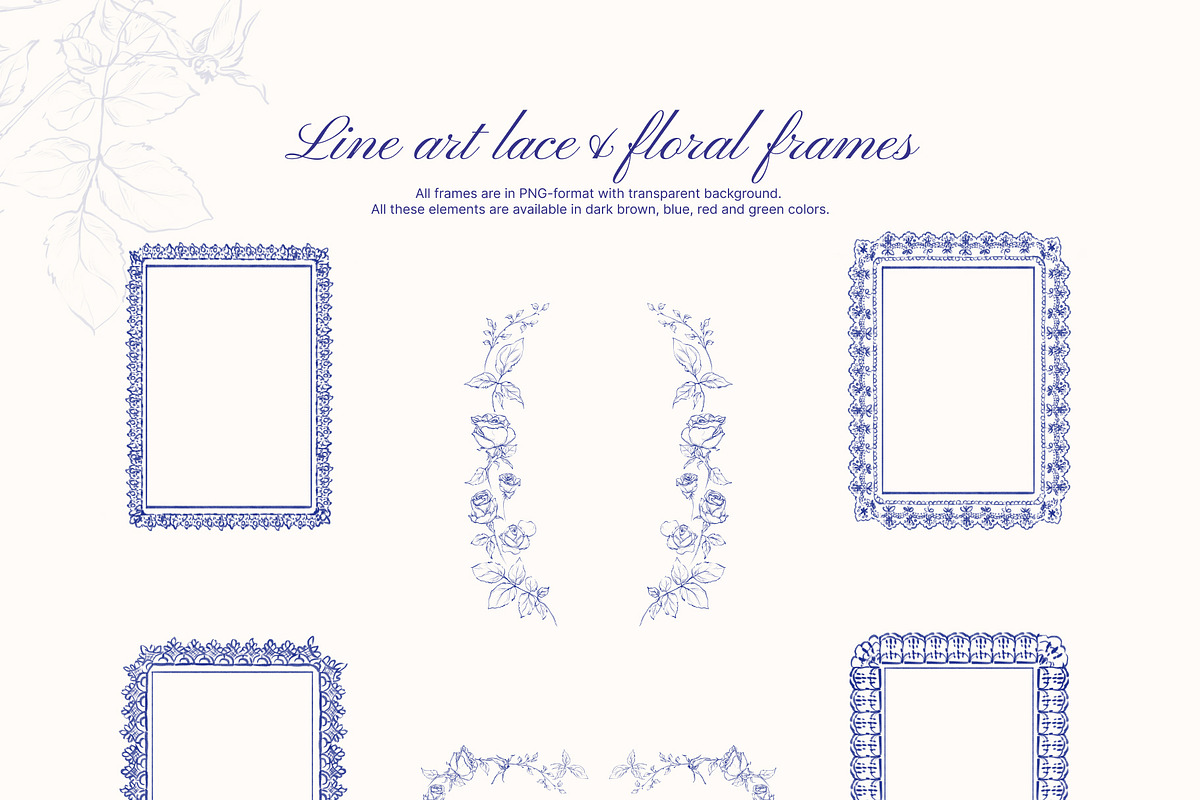 Vintage garden: lace & rose flowers, a Decorative Illustration by Yuliia Lashevska (Photo 8 of 9)