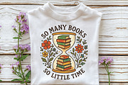 So Many Books So Little Time PNG, an Illustration by CraftArtStudio (Thumbnail 2 of 4)