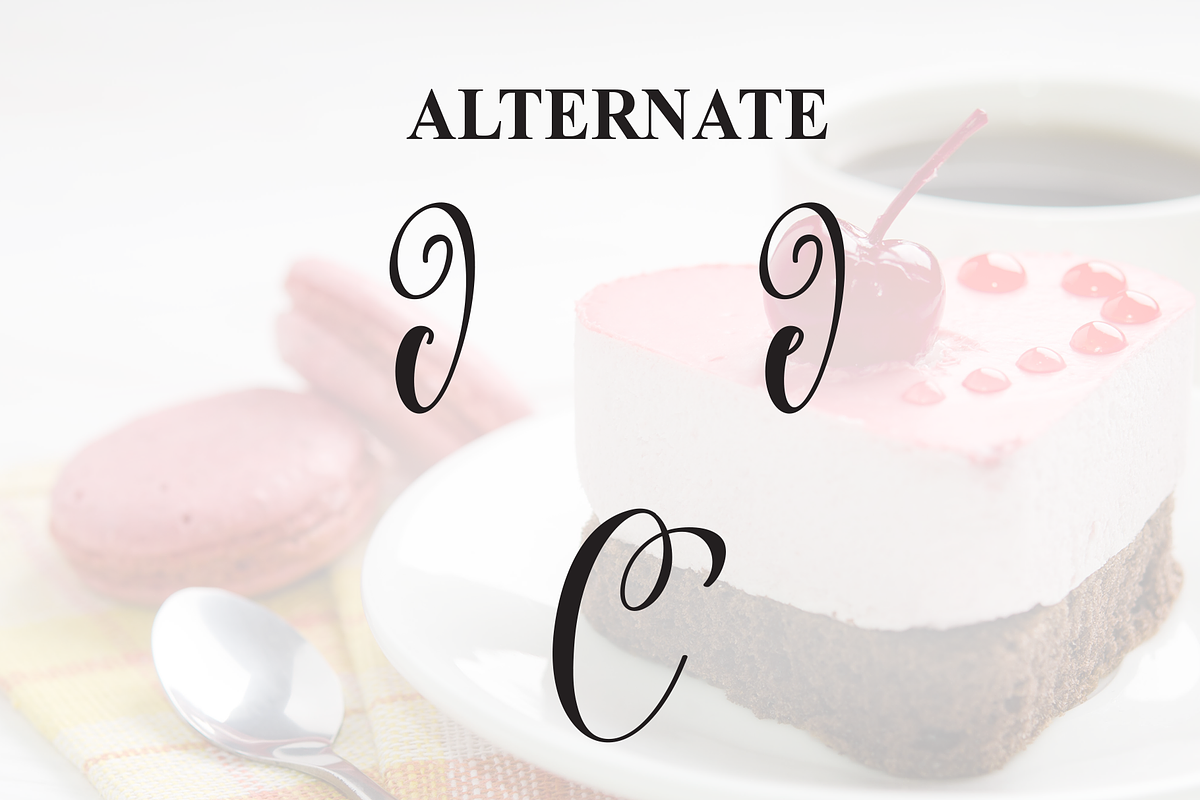 Cake | Script Font, a Handwritten Font by Scratchones (Photo 8 of 9)