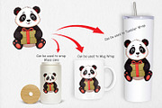 Gift Panda Clipart, a Graphic by Artnoy (Thumbnail 4 of 5)