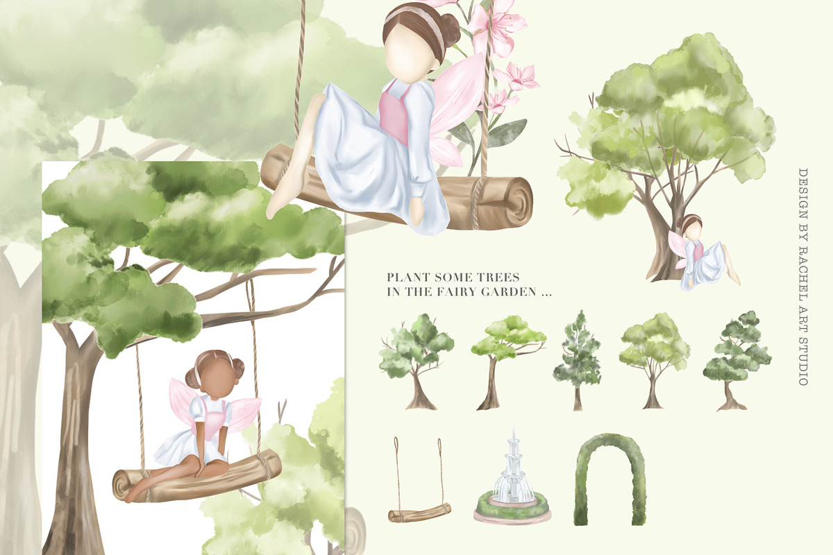 Enchanted Fairy Garden, an Illustration by Rachel Art Studio (Photo 4 of 10)