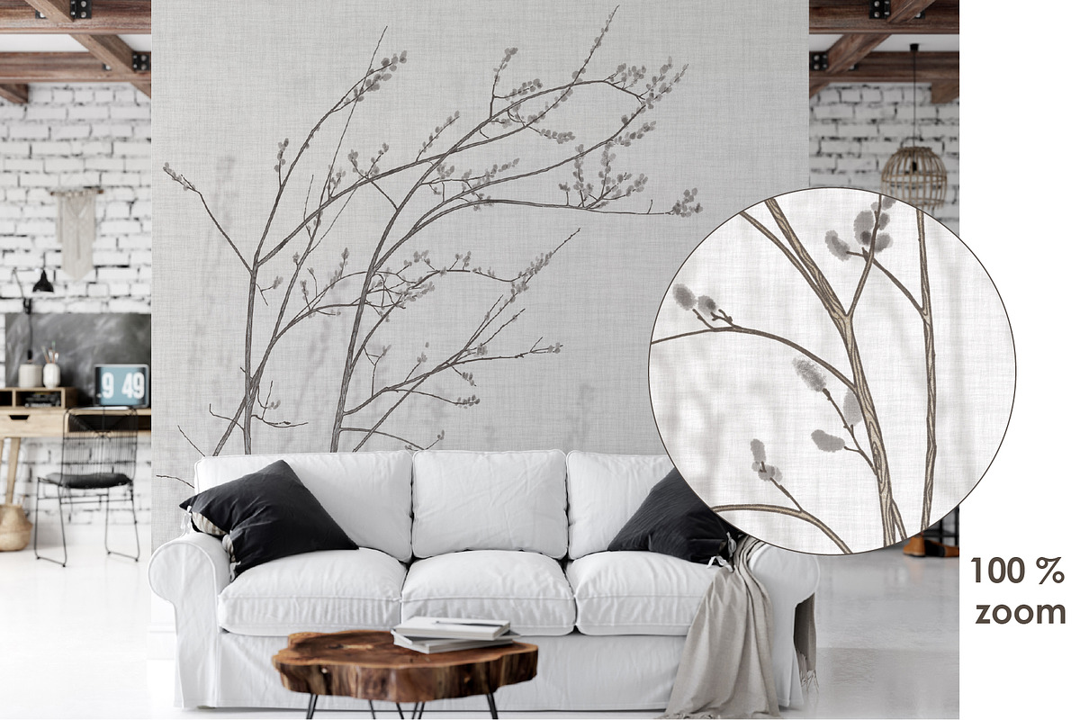 Quiet Fields – landscape wall mural, a Wallpaper Graphic by Timofi Art (Photo 10 of 14)