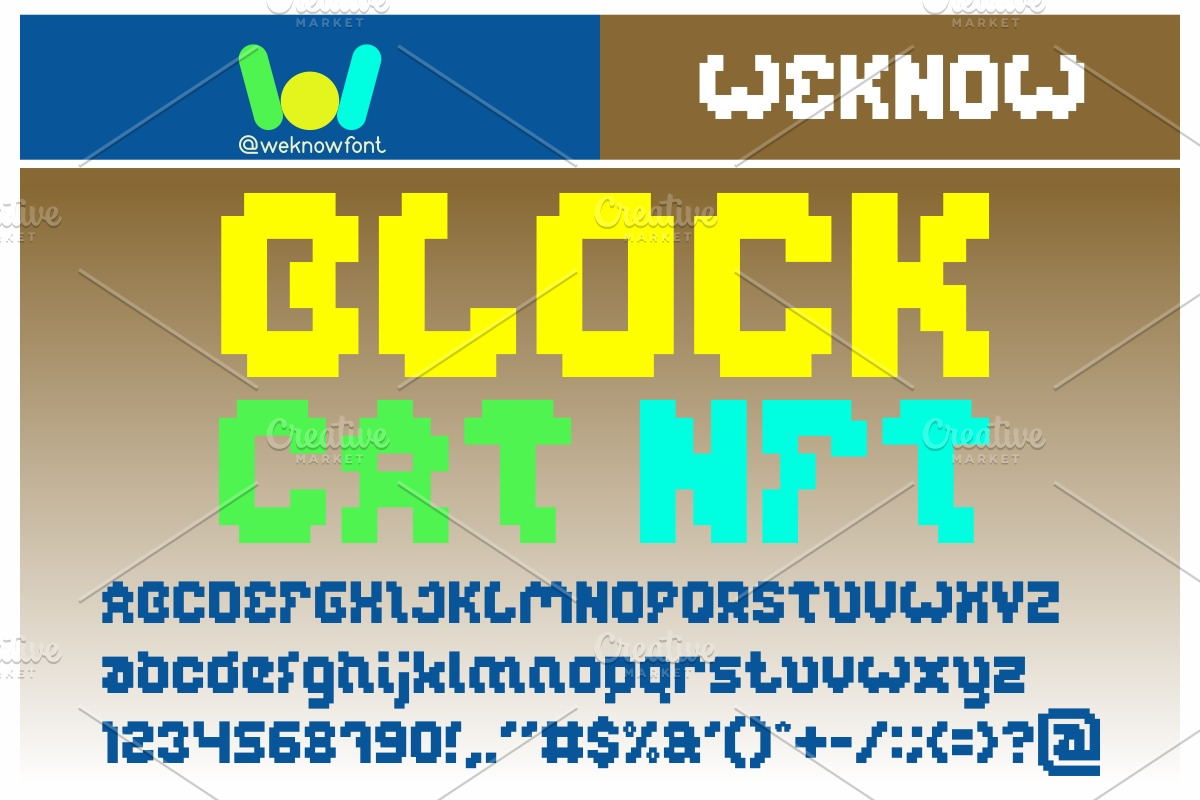 glitch font, a Font by weknow (Photo 4 of 5)