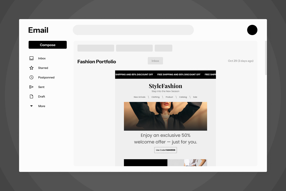 Fashion Editorial Email Newsletter, a Landing Page Template by twinstd (Photo 4 of 5)