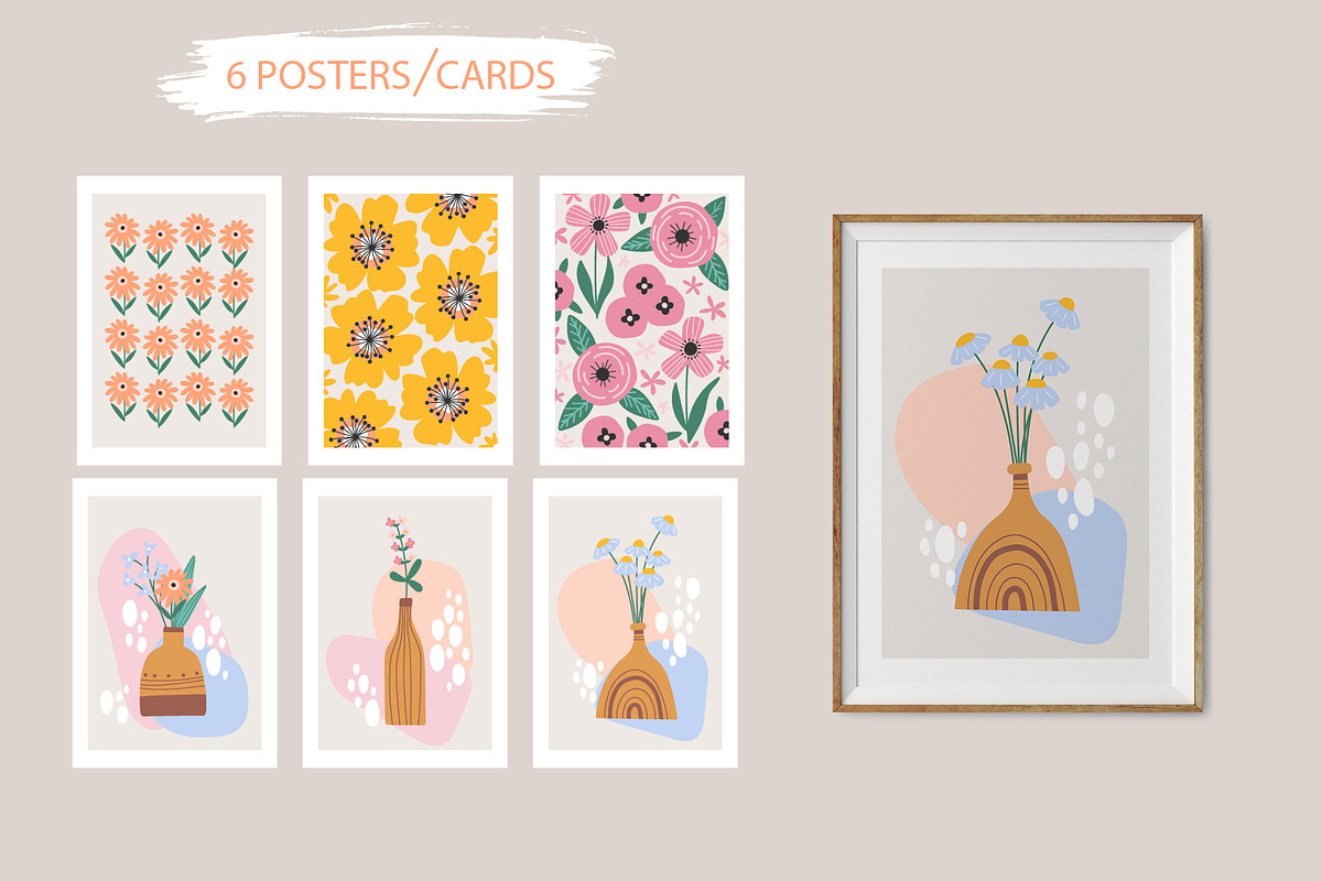 Girls and flowers, a Background Graphic by rosypatterns (Photo 6 of 8)