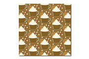 Hot Chocolate Repeat Vector Pattern, a Pattern Graphic by K McCormack Designs (Thumbnail 2 of 4)