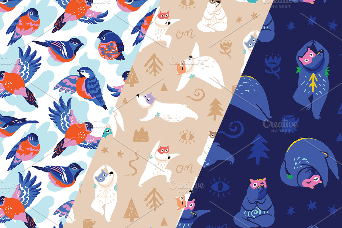 Amazing animals, a Pattern Graphic by PenguinHouse (Photo 2 of 14)