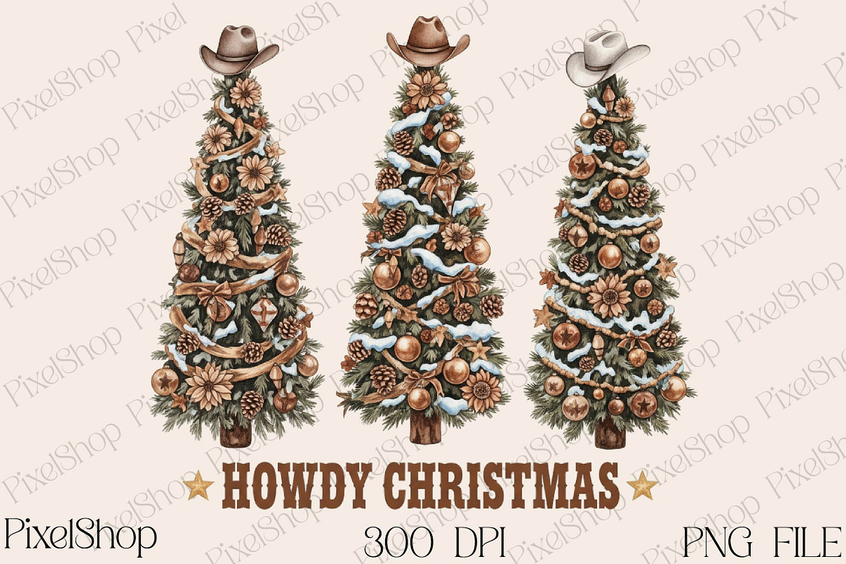 Western Christmas Png, Country, an Illustration by DreamPrint404 (Photo 1 of 4)
