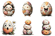 Funny Eggs Easter Clipart, an Illustration by Sublimation Artist (Thumbnail 7 of 7)