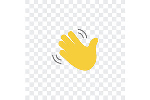 Hand palm icon for invite, an Object Illustration by Vector Creator