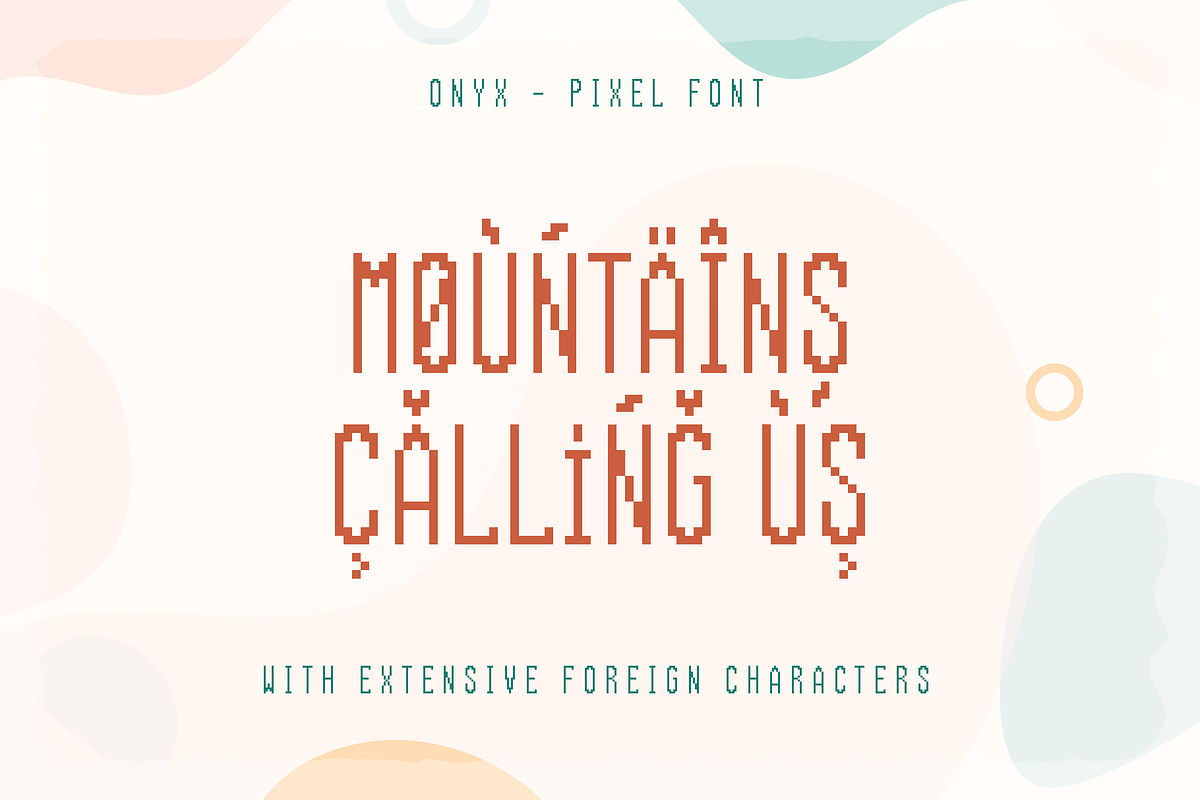 Onyx Pixel Game Font, a Font by alpercakici (Photo 7 of 10)