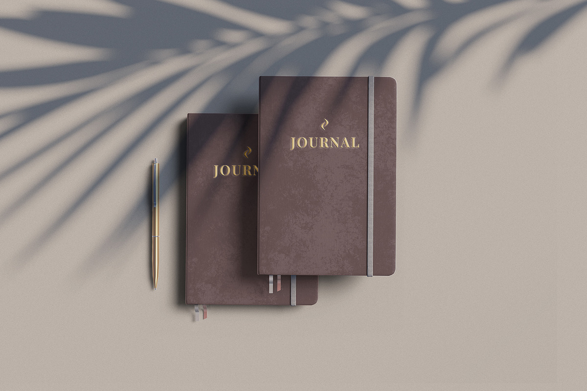 Elega - Minimal Notebook Mockups, a Books & Magazine Mockup by JafarNation (Photo 4 of 11)