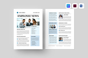 Company Employee Newsletter, a Flyer Template by Leaflove (Thumbnail 1 of 5)
