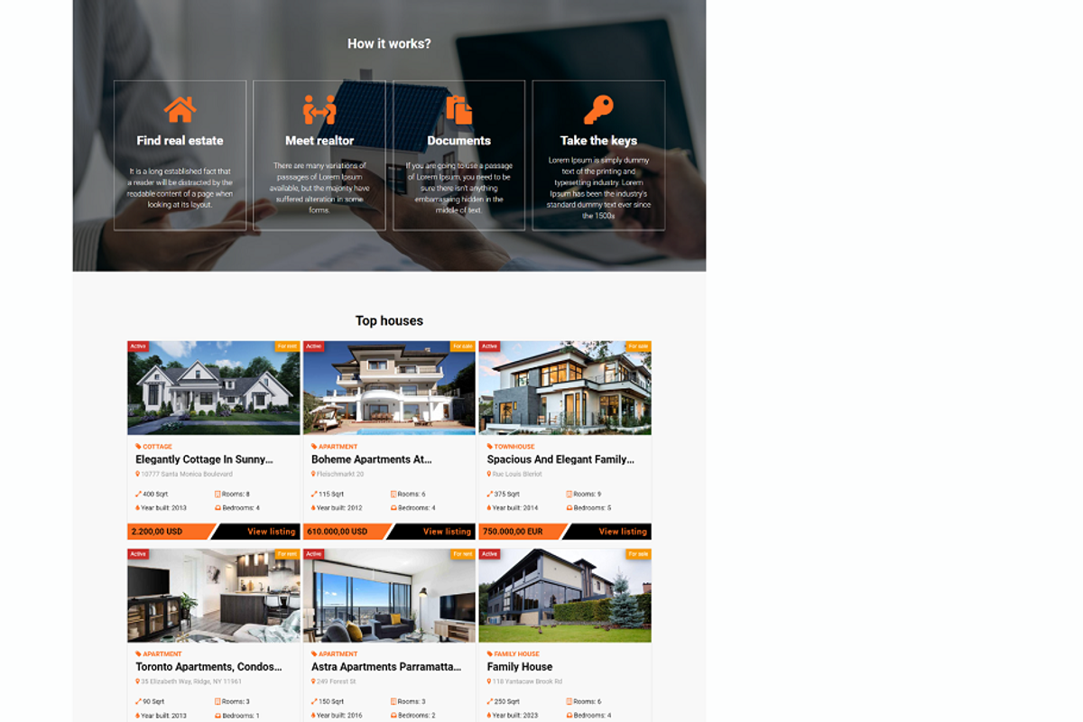 Rental - Apartment Website Template, a HTML Template by Ordasoft (Photo 2 of 3)