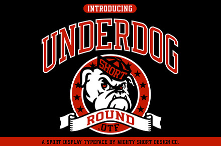 Underdog Round Typeface, a Font by MightySHORT