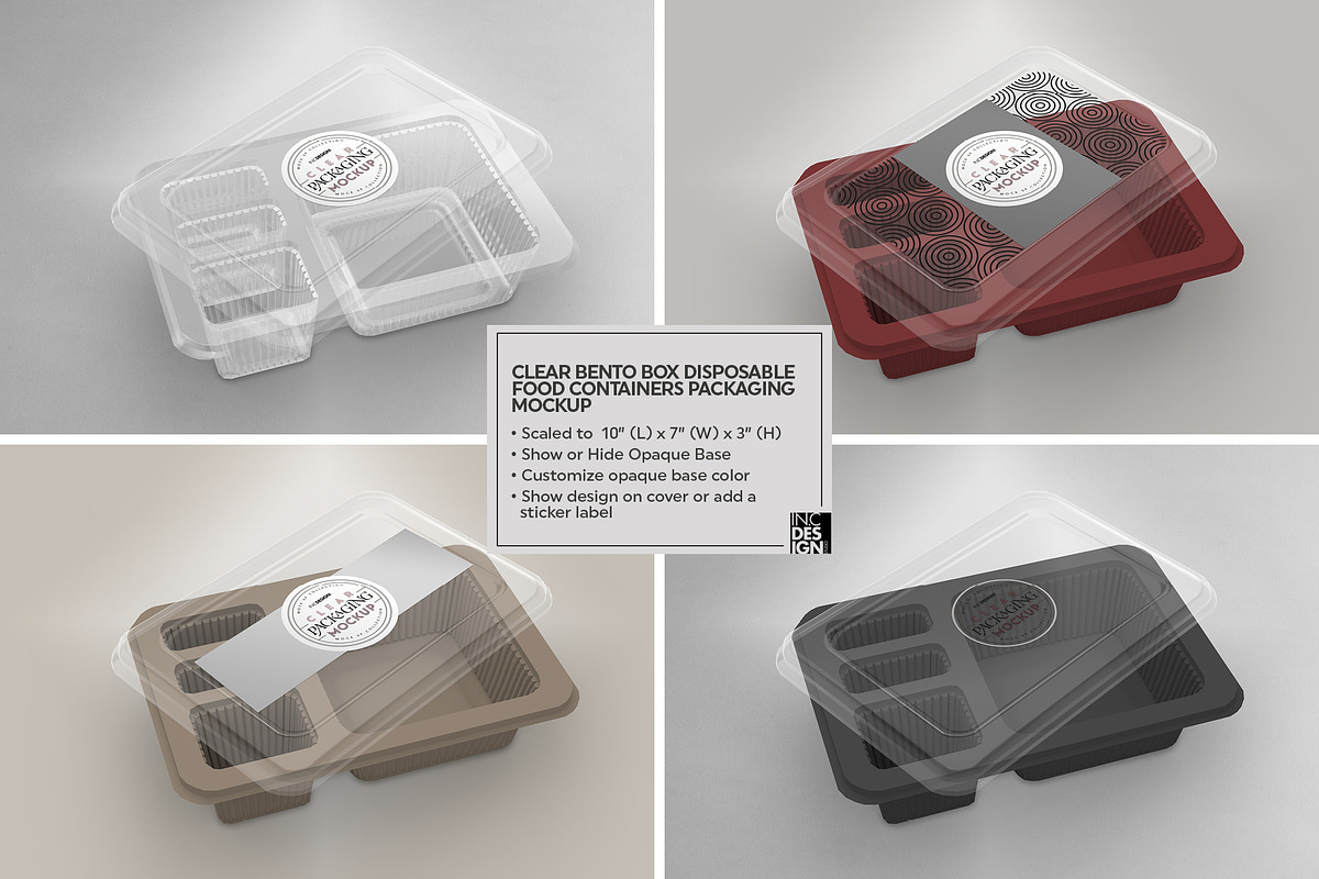 01 Clear Container Packaging Mockups, a Cups & Container Mockup by INCDesign (Photo 12 of 24)